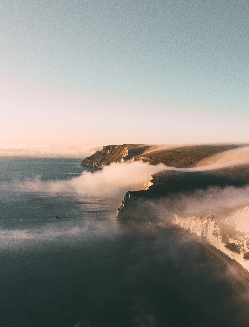 Jurassic Coast in the fog. Image: Arran Witheford.