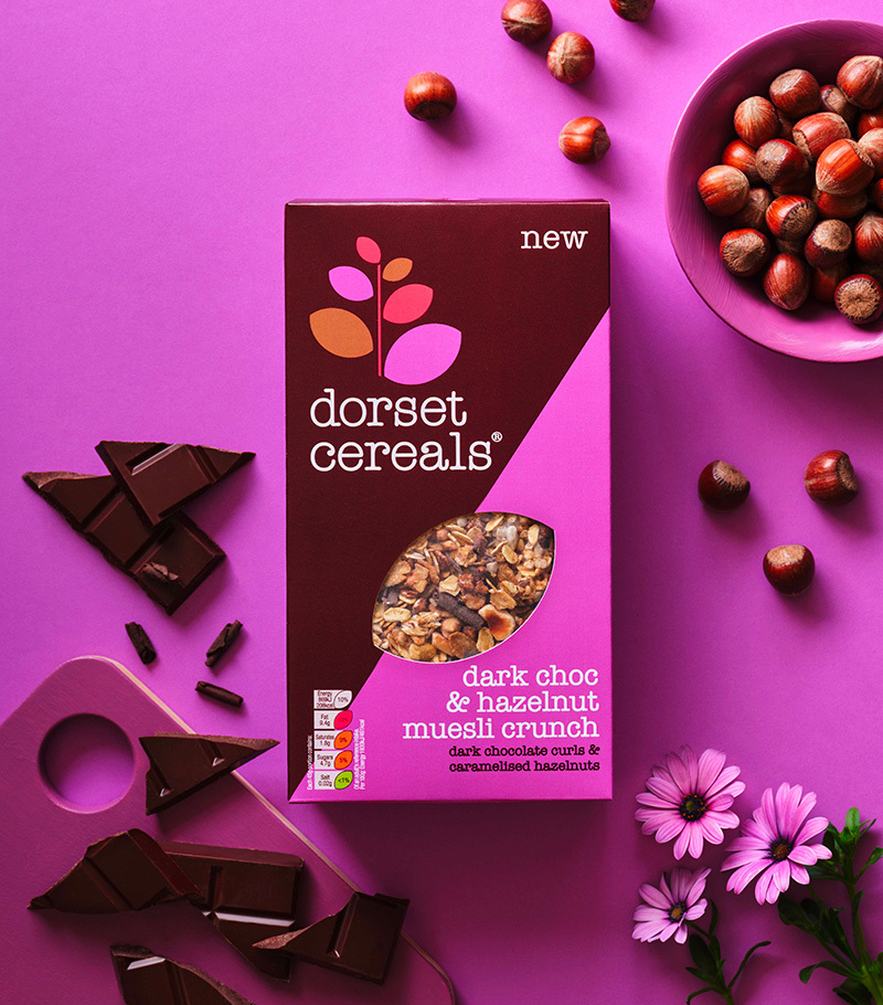 dark choc & hazelnut muesli crunch Dorset Cereals