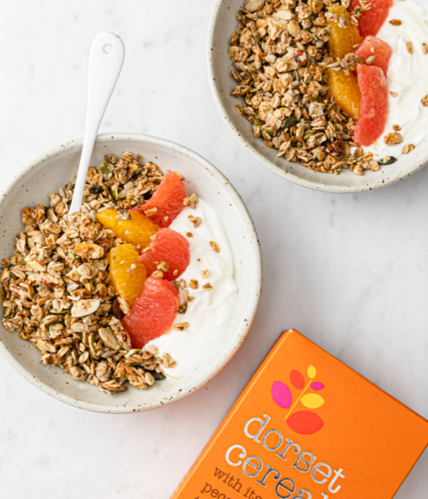 Grapefruit and orange granola bowl