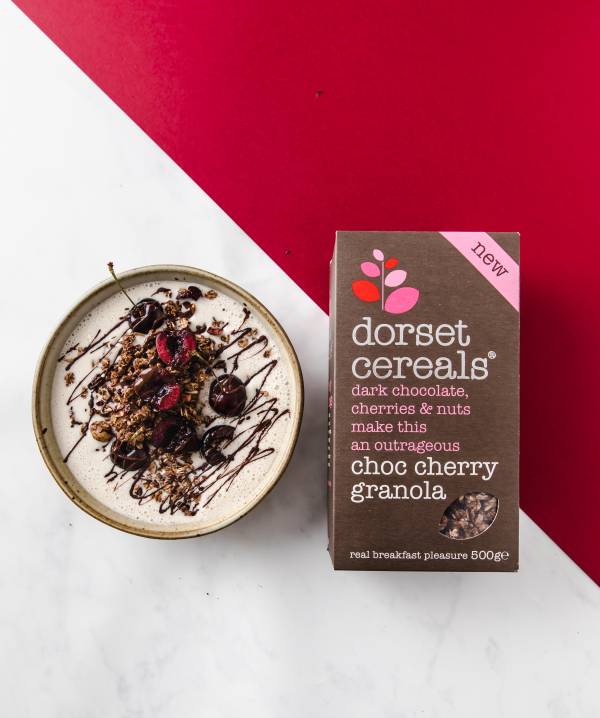 Choc Cherry Granola Smoothie Bowl