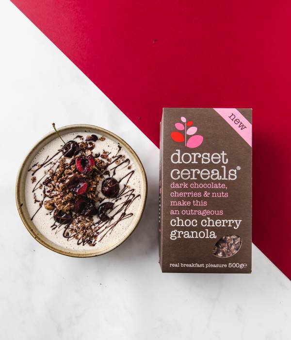 Choc Cherry Granola Smoothie Bowl