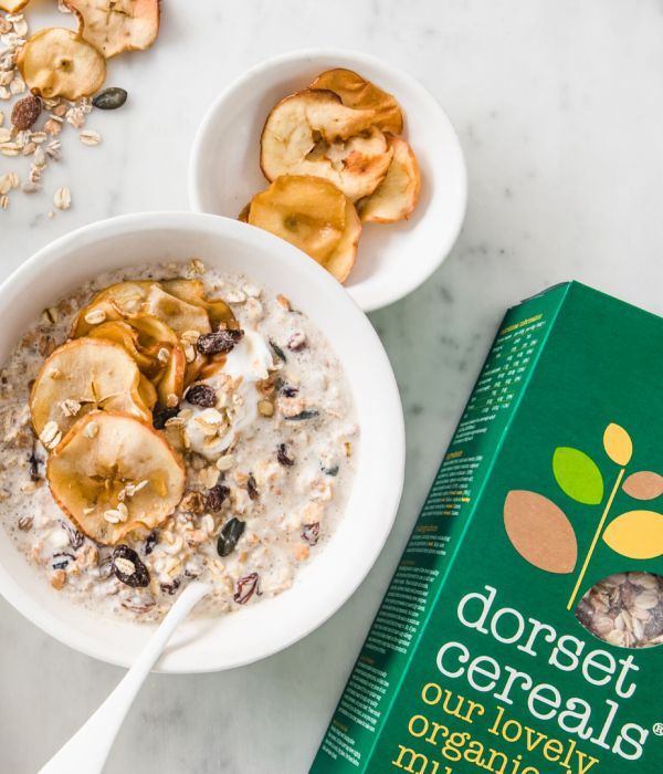 baked maple apple overnight oats – vegan